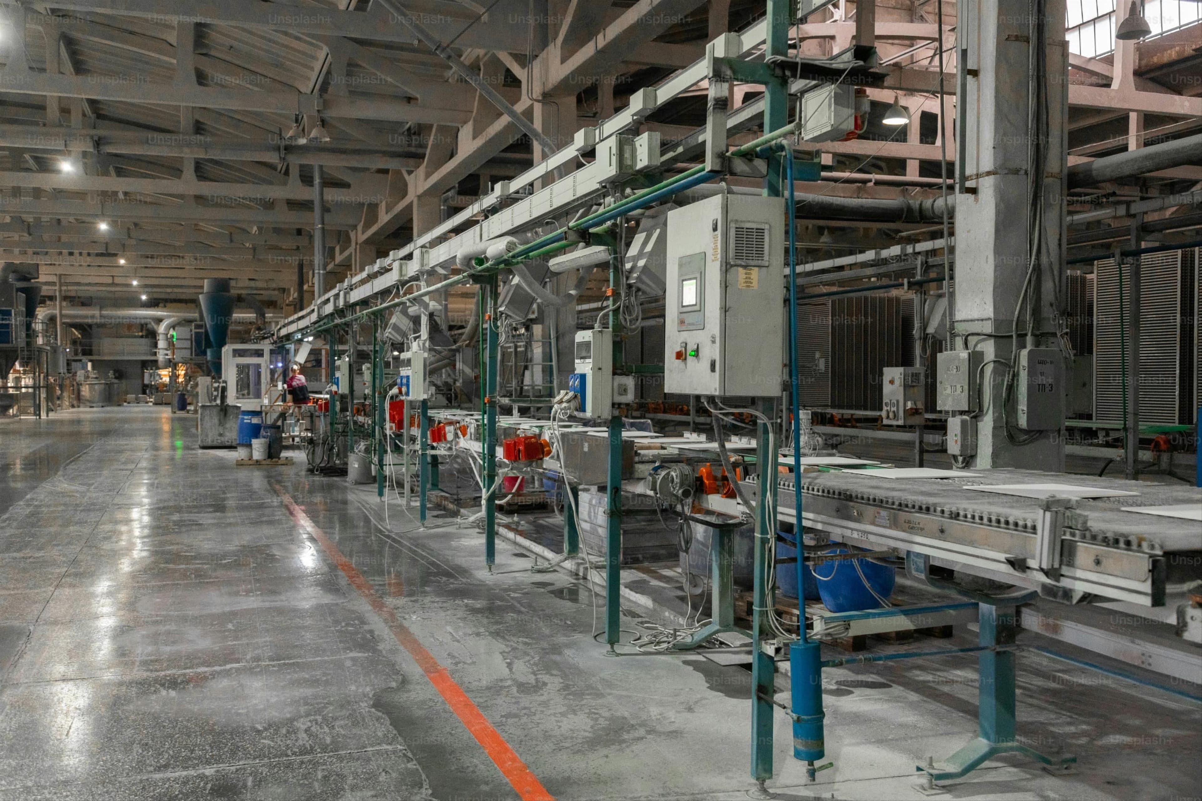 A factory building